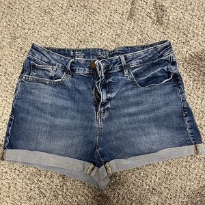 a.n.a Dark Blue Jean Shorts